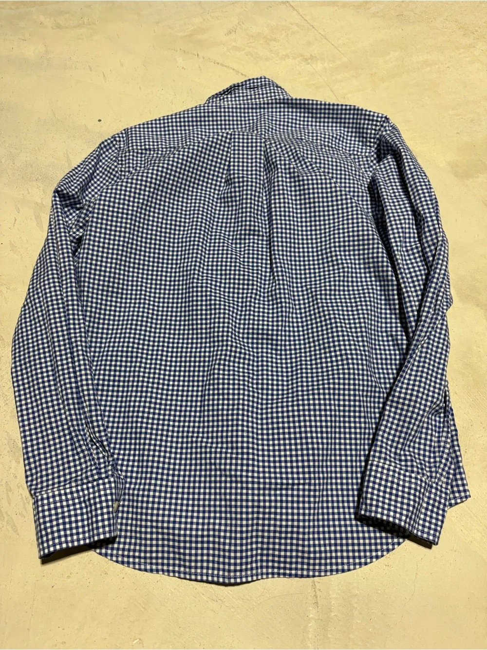 Polo Ralph Lauren Blue Gingham Button-Down Shirt large 14-16